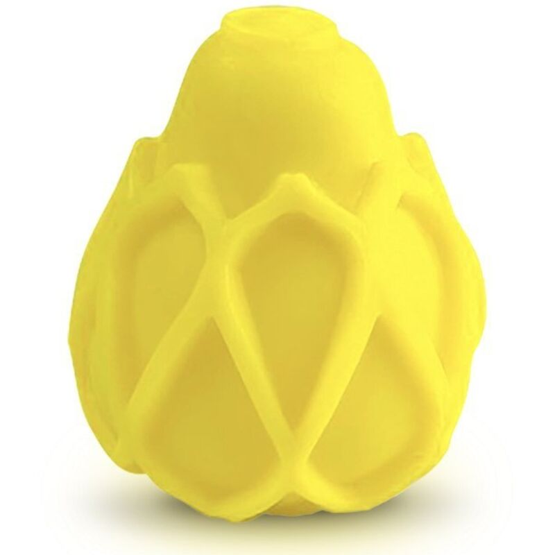 G-VIBE - REUSABLE TEXTURED YELLOW MASTURBATOR EGG