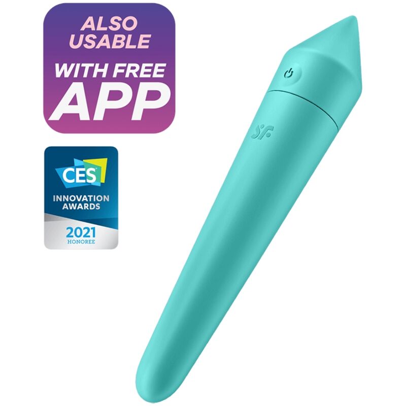 SATISFYER - ULTRA POWER BULLET 8 TURQUOISE VIBRATING BULLET