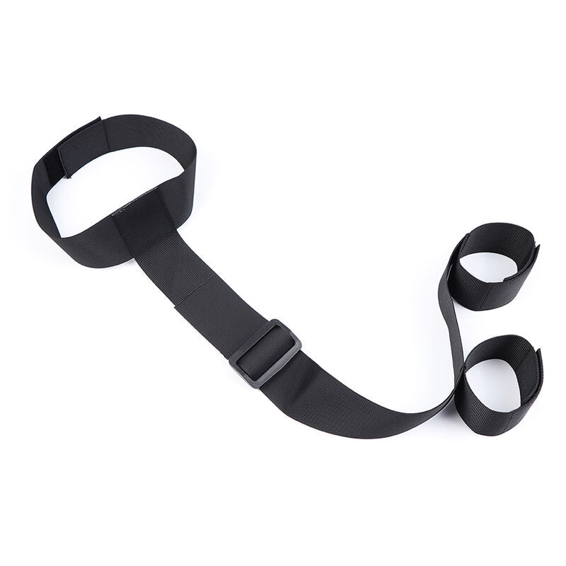 OHMAMA FETISH - NYLON WRIST HANDCUFFS AND COLLAR