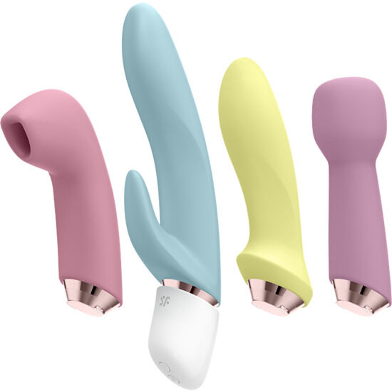 SATISFYER - MARVELOUS FOUR SET VIBRATOR & SUCKER