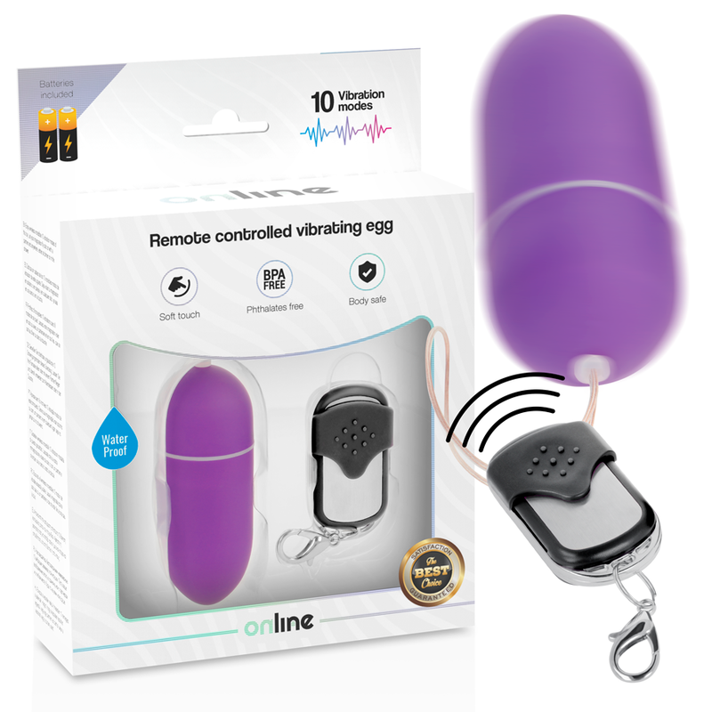 ONLINE - LILAC REMOTE CONTROL VIBRATING EGG L