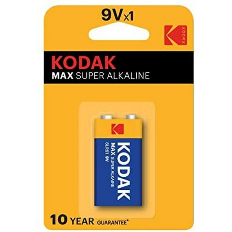 KODAK - MAX ALKALINE BATTERY 9V LR61 BLISTER
