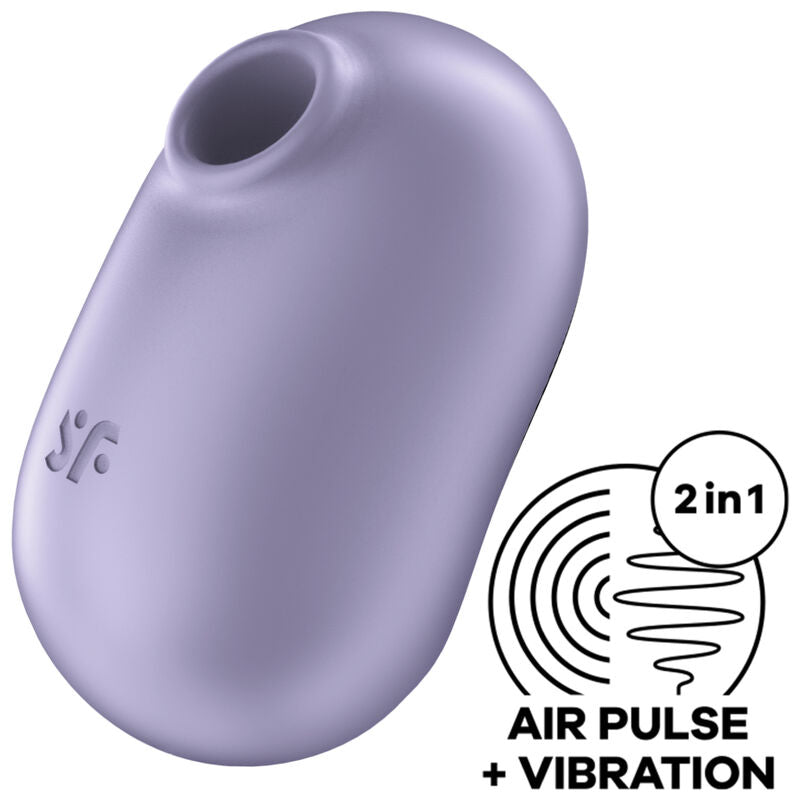 SATISFYER - PRO TO GO 2 DOUBLE STIMULATOR AND VIBRATOR VIOLET