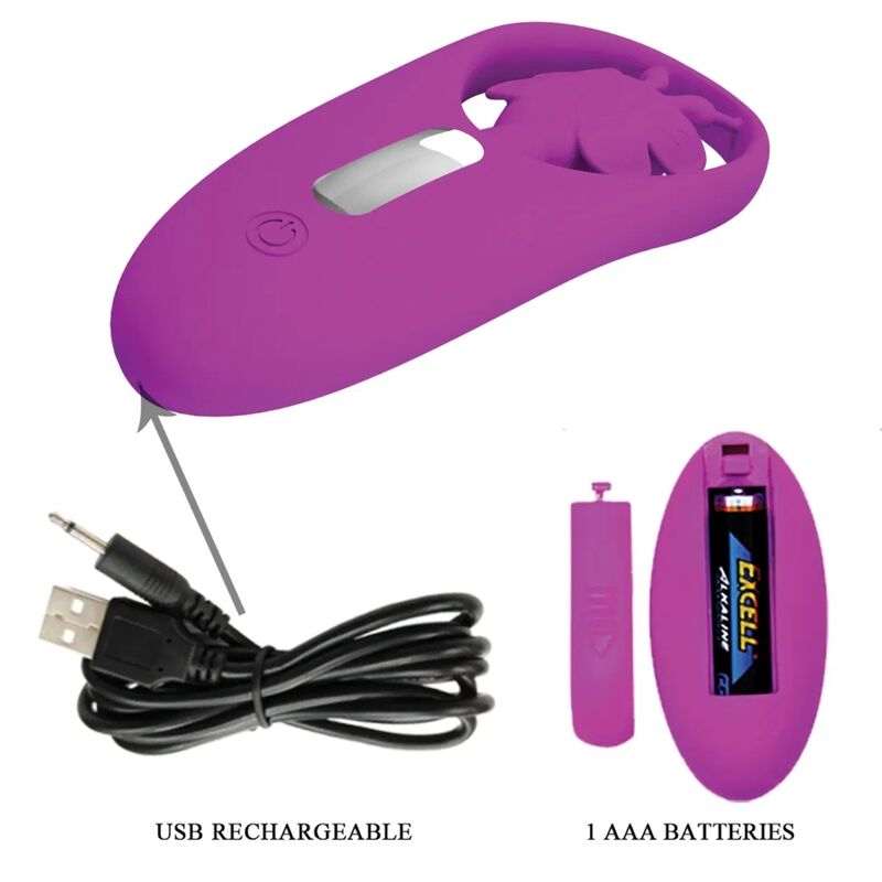 PRETTY LOVE - DANCING BUTTERFLY PANTY STIMULATOR WITH REMOTE CONTROL LILAC