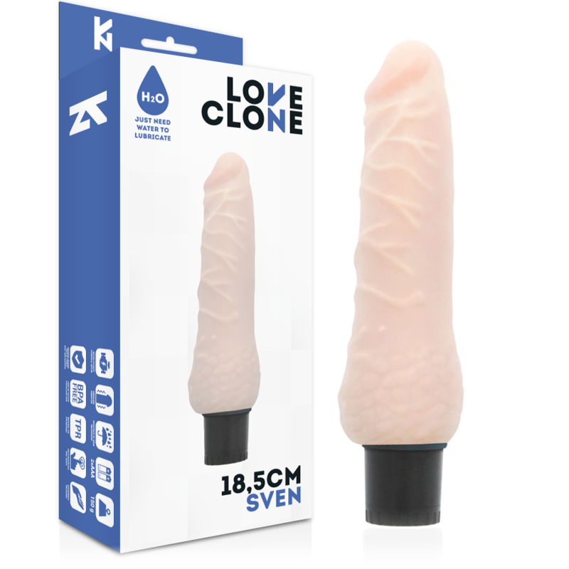LOVECLONE - SVEN VIBRADOR REALISTICO SELF LUBRICATION 18.5 CM -O- 3.3 CM
