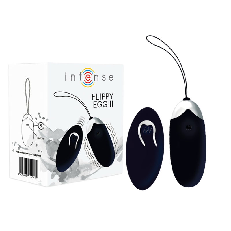INTENSE - FLIPPY II RECHARGEABLE EGG REMOTE BLACK