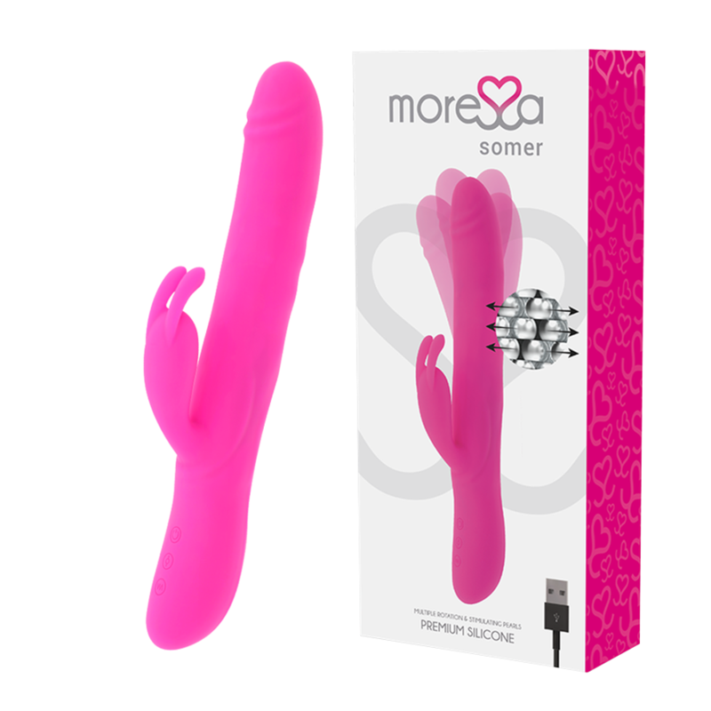 MORESSA - SOMER ROTADOR PERLADO Y POTENTE VIBRACION PREMIUM SILICONE