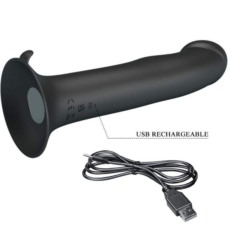 PRETTY LOVE - MURRAY BLACK CLITORIS VIBRATOR AND SUCKER