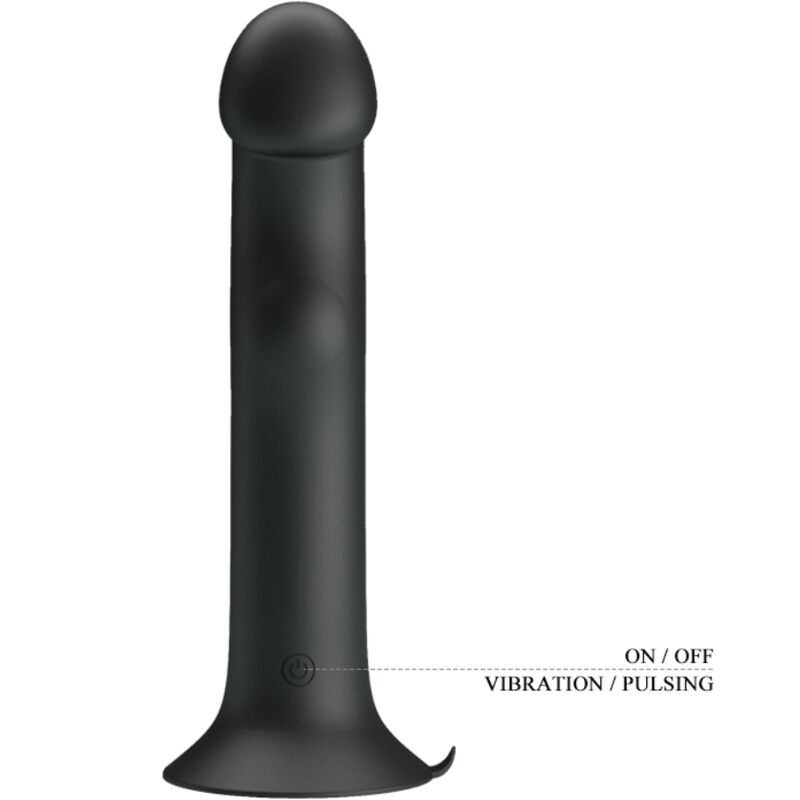 PRETTY LOVE - MURRAY BLACK CLITORIS VIBRATOR AND SUCKER