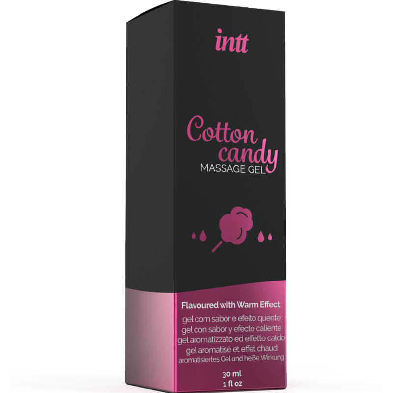 INTT MASSAGE & ORAL SEX - Cotton Candy Flavored Massage Gel with Warming Effect