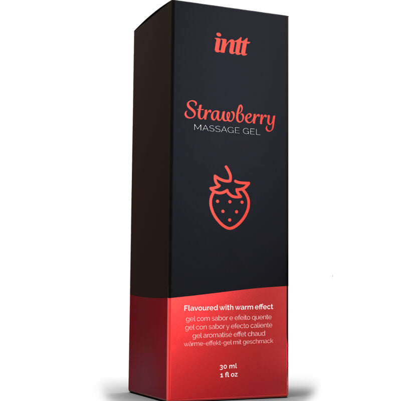 INTT MASSAGE & ORAL SEX - STRAWBERRY FLAVOR MASSAGE GEL WITH WARMING EFFECT