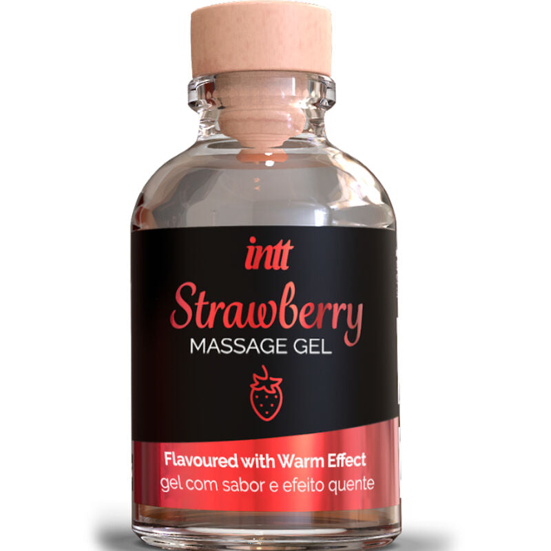 INTT MASSAGE & ORAL SEX - STRAWBERRY FLAVOR MASSAGE GEL WITH WARMING EFFECT