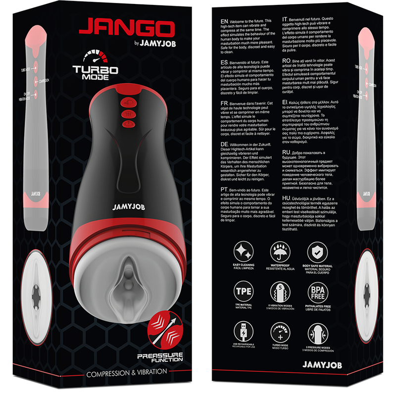 JAMYJOB - JANGO SQUEEZING AND VIBRATING MASTURBATOR