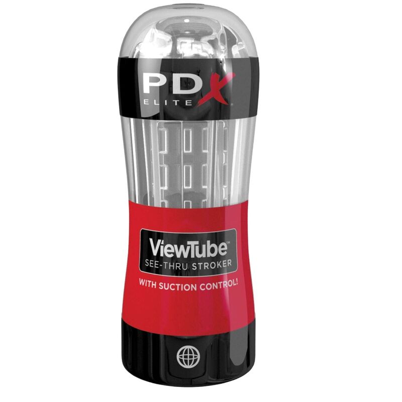 PDX ELITE - STROKER MASTURBATOR VIEWTUBE CONTROL SUCTION TRANSPARENT