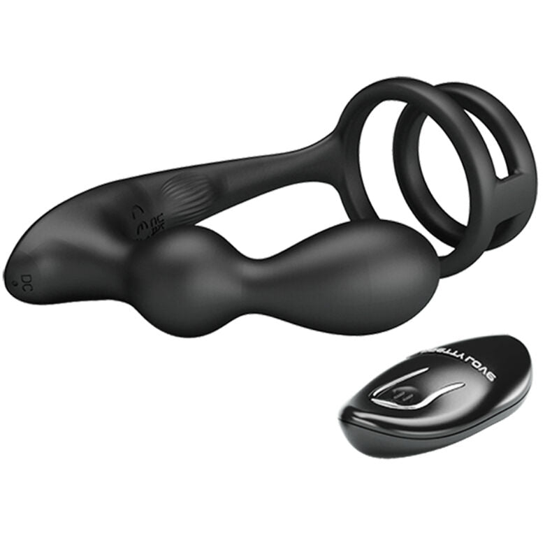 PRETTY LOVE - MARSHALL PENIS RING + VIBRATING ANAL PLUG & REMOTE CONTROL