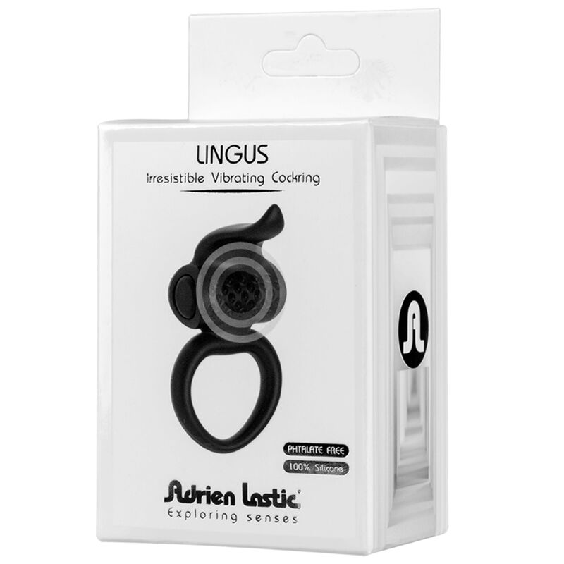 ADRIEN LASTIC - LINGUS BLACK VIBRATING RING