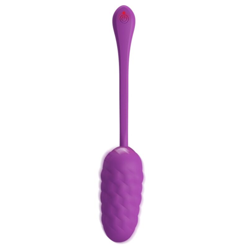 PRETTY LOVE - RECHARGEABLE PURPLE MARINE TEXTURED VIBRATING EGG