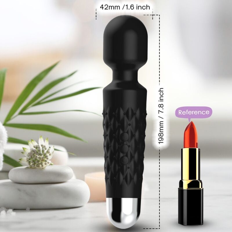 ARMONY - POSTMAN MASSAGER & VIBRATOR FLEXIBLE HEAD BLACK