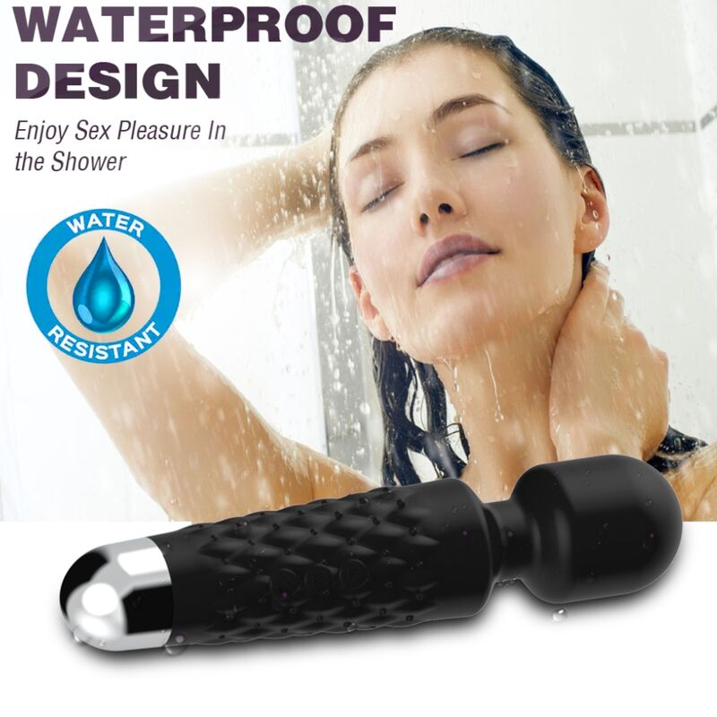 ARMONY - POSTMAN MASSAGER & VIBRATOR FLEXIBLE HEAD BLACK