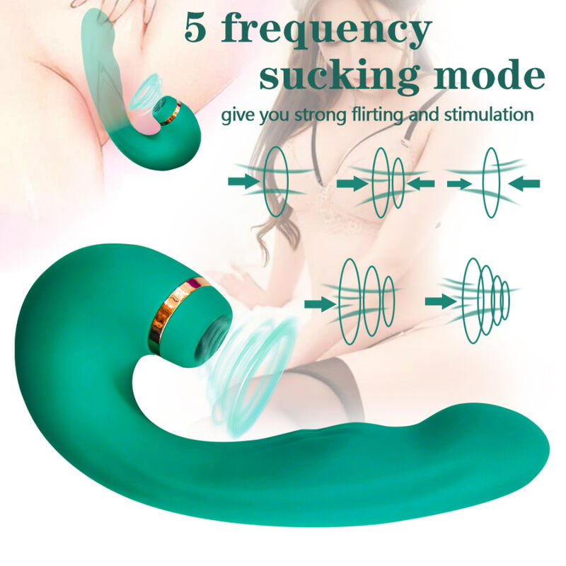 ARMONY - FLEXIBLE GREEN VIBRATOR & SUCTION CUP