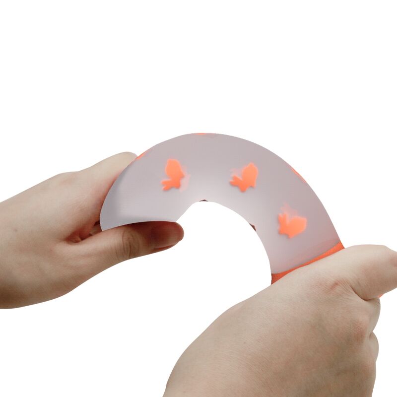 PRETTY LOVE - MAGICAL NIGHTFALL ORANGE LIGHT-UP NON-VIBRATING DILDO