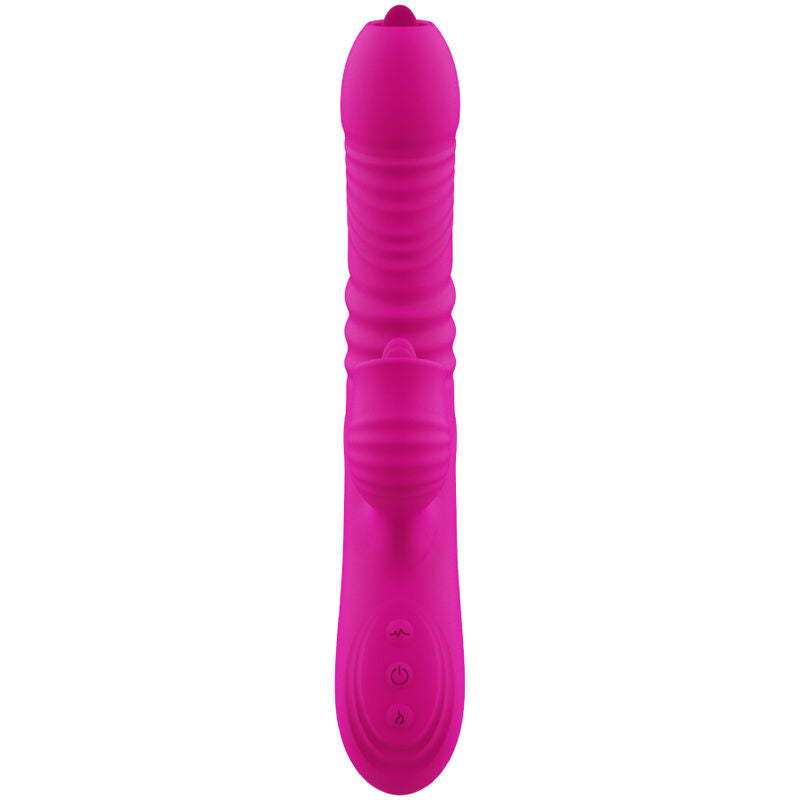 ARMONY - FANNY MULTIFUNCTIONAL DOUBLE TONGUE VIBRATOR WITH FUCHSIA HEAT EFFECT