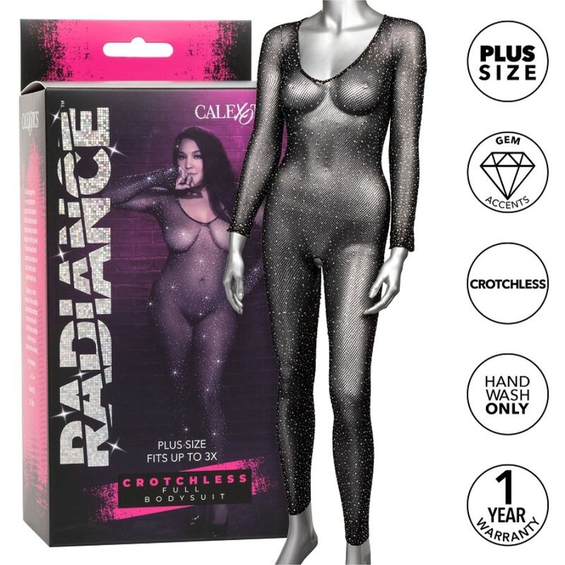 CALEXOTICS - RADIANCE CROTCHLESS ONE-SIDED BODYSUIT