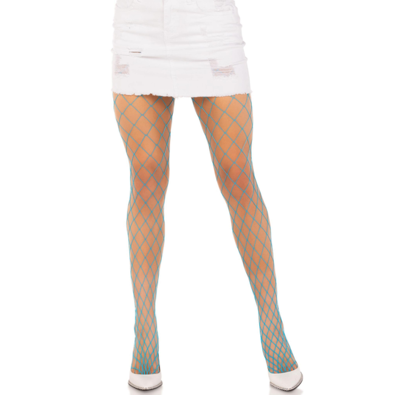 LEG AVENUE - YELLOW DIAMOND FISHNET PANTYHOSE