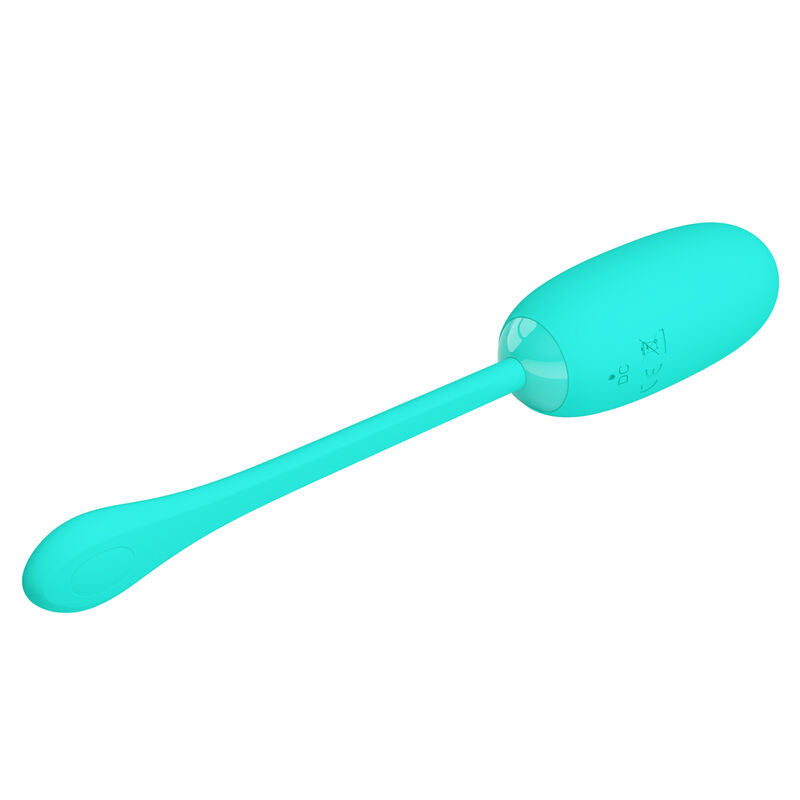 PRETTY LOVE - JULIUS WATERPROOF & RECHARGEABLE VIBRATING EGG AQUA GREEN