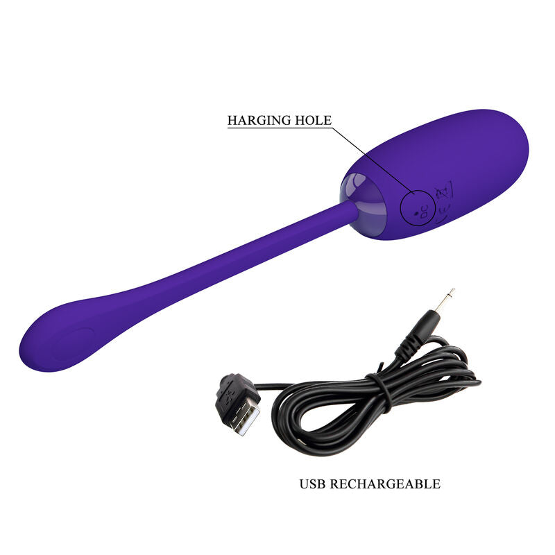 PRETTY LOVE - JULIUS WATERPROOF & RECHARGEABLE VIBRATING EGG LILAC