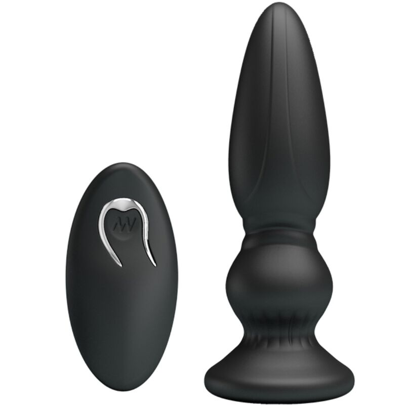 MR PLAY - Powerful Vibrating Remote Control Anal Plug Black