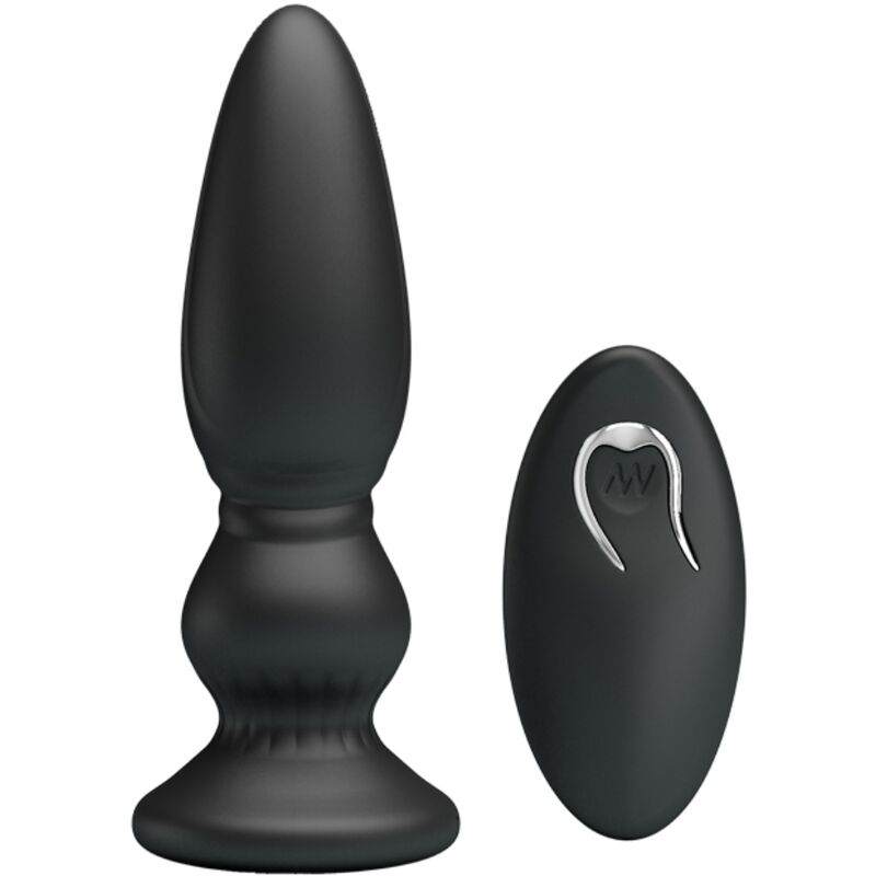 MR PLAY - Powerful Vibrating Remote Control Anal Plug Black