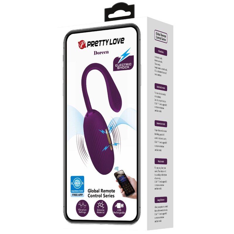 PRETTY LOVE - DOREEN LILAC RECHARGEABLE VIBRATING EGG