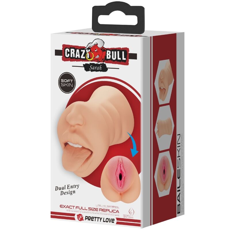 CRAZY BULL - SARAH DOUBLE ENTRY VAGINA-SHAPED MASTUBATOR