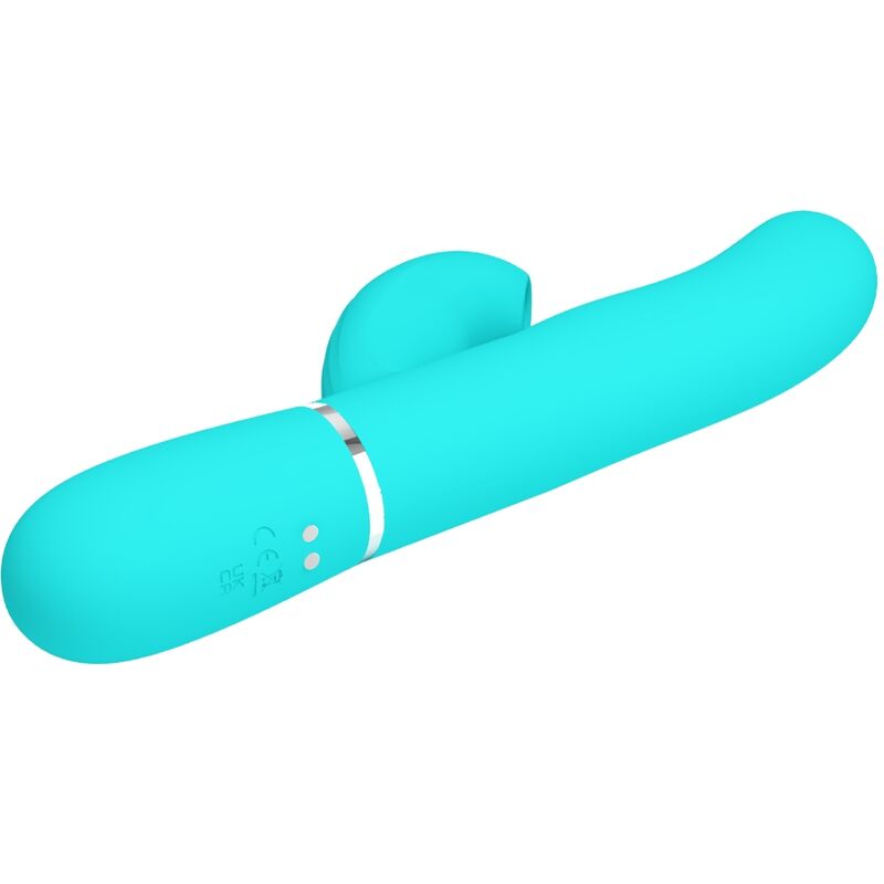 PRETTY LOVE - PERLITA 3-IN-1 MULTIFUNCTIONAL G-SPOT VIBRATOR AQUA GREEN