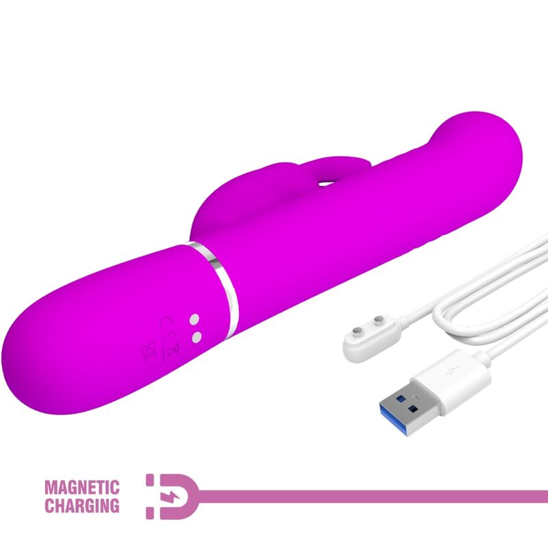 PRETTY LOVE - COALE RABBIT VIBRATOR VIOLET PEARLS