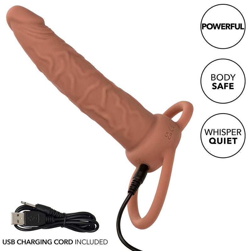 CALEXOTICS - PERFORMANCE MAXX DOUBLE RECHARGEABLE PENETRATOR FOR DARK SKIN