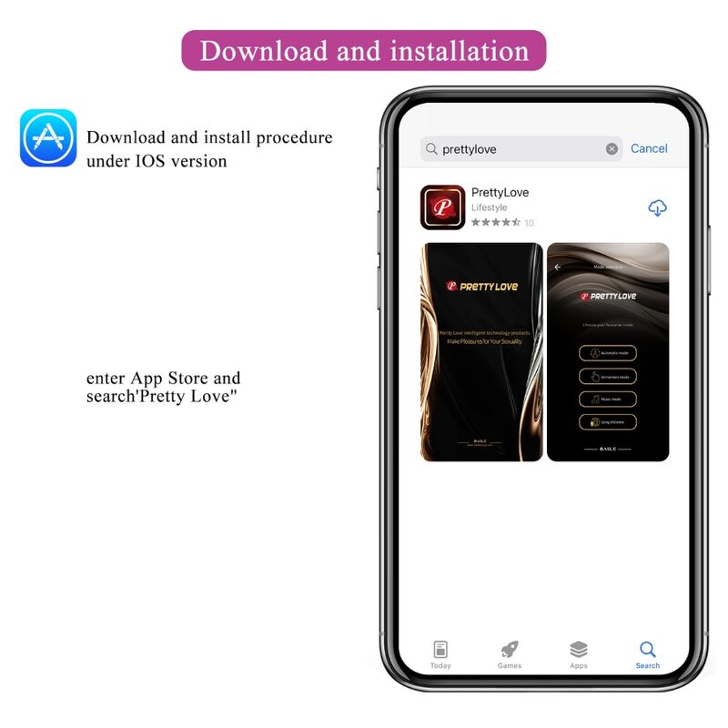 PRETTY LOVE - FISHERMAN APP-CONTROLLED LILAC VIBRATING EGG