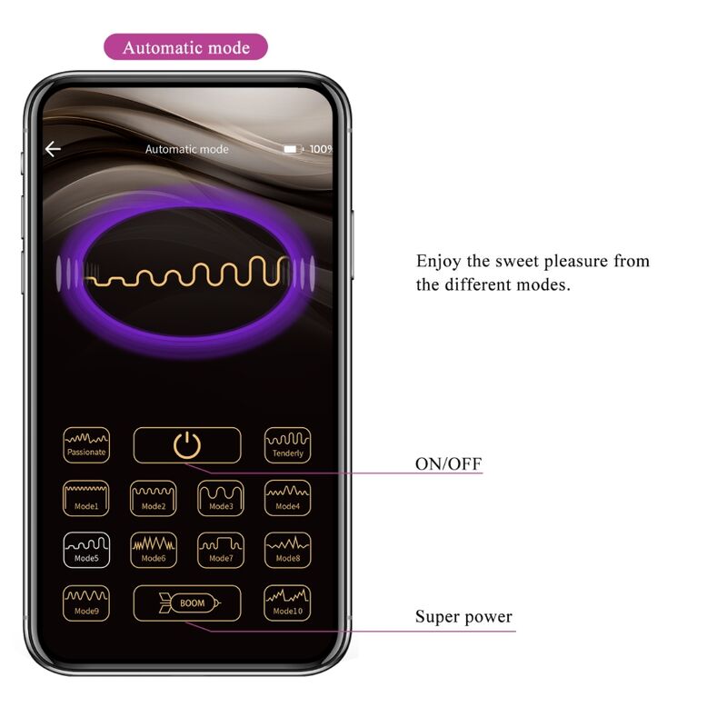 PRETTY LOVE - FISHERMAN APP-CONTROLLED LILAC VIBRATING EGG