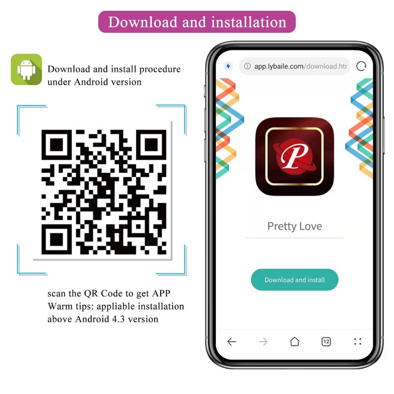 PRETTY LOVE - FISHERMAN APP-CONTROLLED LILAC VIBRATING EGG