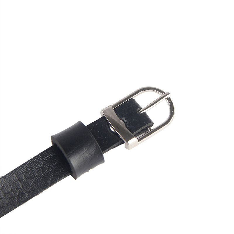 SUBBLIME - CHAIN CHEST HARNESS BLACK LEATHER ONE SIZE
