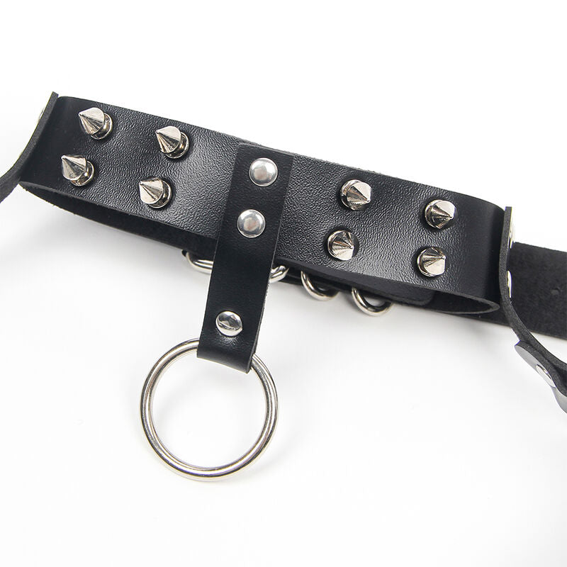 SUBBLIME - HARNESS BRA AND CHAIN COLLAR ONE SIZE