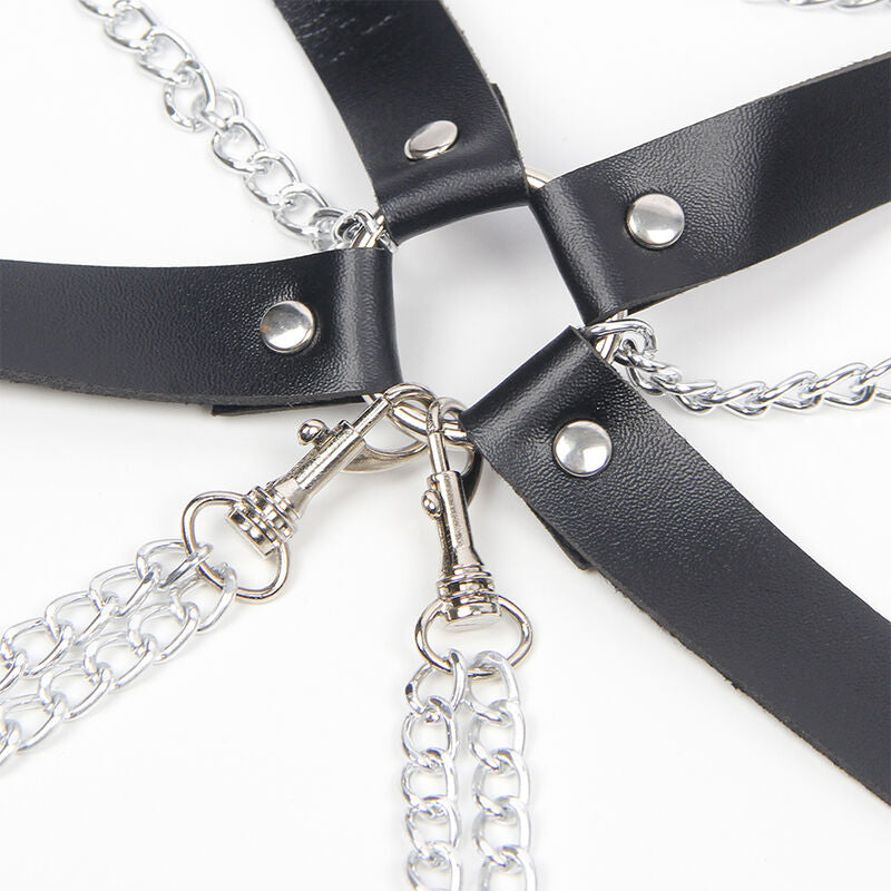 SUBBLIME - CHAIN DETAIL HARNESS BRA ONE SIZE