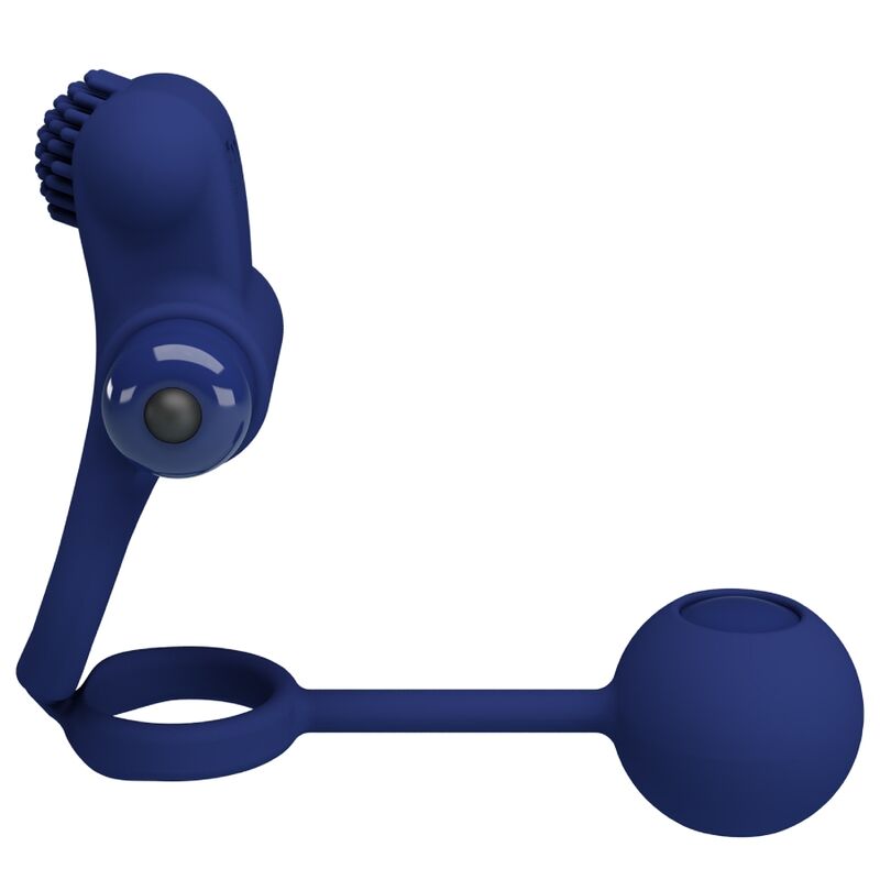 PRETTY LOVE - REMINGTON DOUBLE VIBRATING RING WITH BLUE PLUG