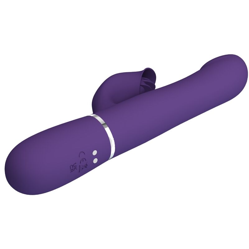 PRETTY LOVE - ZALIN 4-IN-1 PURPLE RABBIT PEARL VIBRATOR