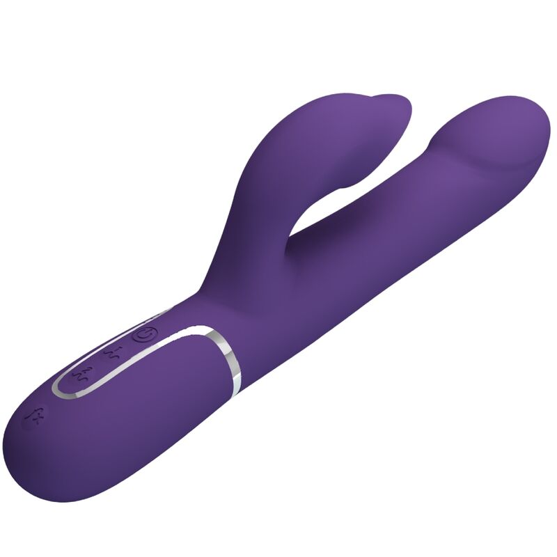 PRETTY LOVE - ZALIN 4-IN-1 PURPLE RABBIT PEARL VIBRATOR