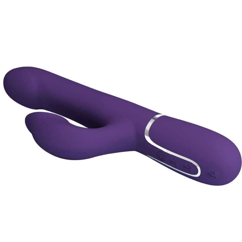 PRETTY LOVE - ZALIN 4-IN-1 PURPLE RABBIT PEARL VIBRATOR