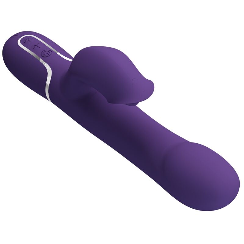 PRETTY LOVE - ZALIN 4-IN-1 PURPLE RABBIT PEARL VIBRATOR