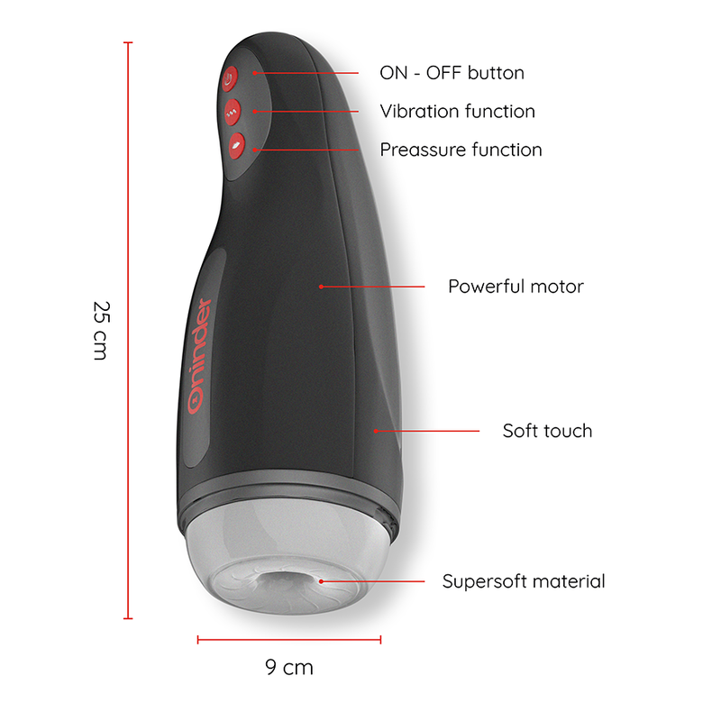 ONINDER - SEOUL MALE COMPRESSION AND VIBRATION MASTURBATOR - FREE APP
