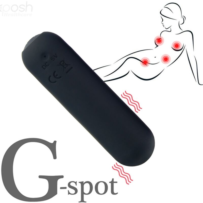ARMONY - SPLASH JOIE SILICONE VIBRATING BULLET REMOTE CONTROL 10 VIBRATIONS 75 X 19 CM BLACK